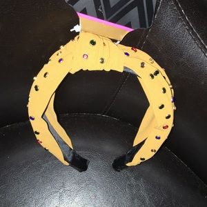 Macbeth collection gold studded stones headband